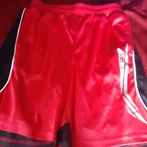 Red FILA shorts